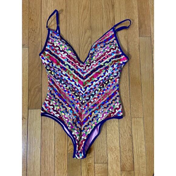 Sam Edelman Rafia Bathing‎ Suit NEW Small - Picture 3 of 8